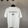 Alexander Wang Super Classic 3D Logo Embossed Foil Print Short Sleeve T-Shirt