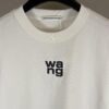 Alexander Wang Super Classic 3D Logo Embossed Foil Print Short Sleeve T-Shirt