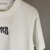 Alexander Wang Super Classic 3D Logo Embossed Foil Print Short Sleeve T-Shirt