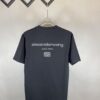 Alexander Wang Super Classic 3D Logo Embossed Foil Print Short Sleeve T-Shirt