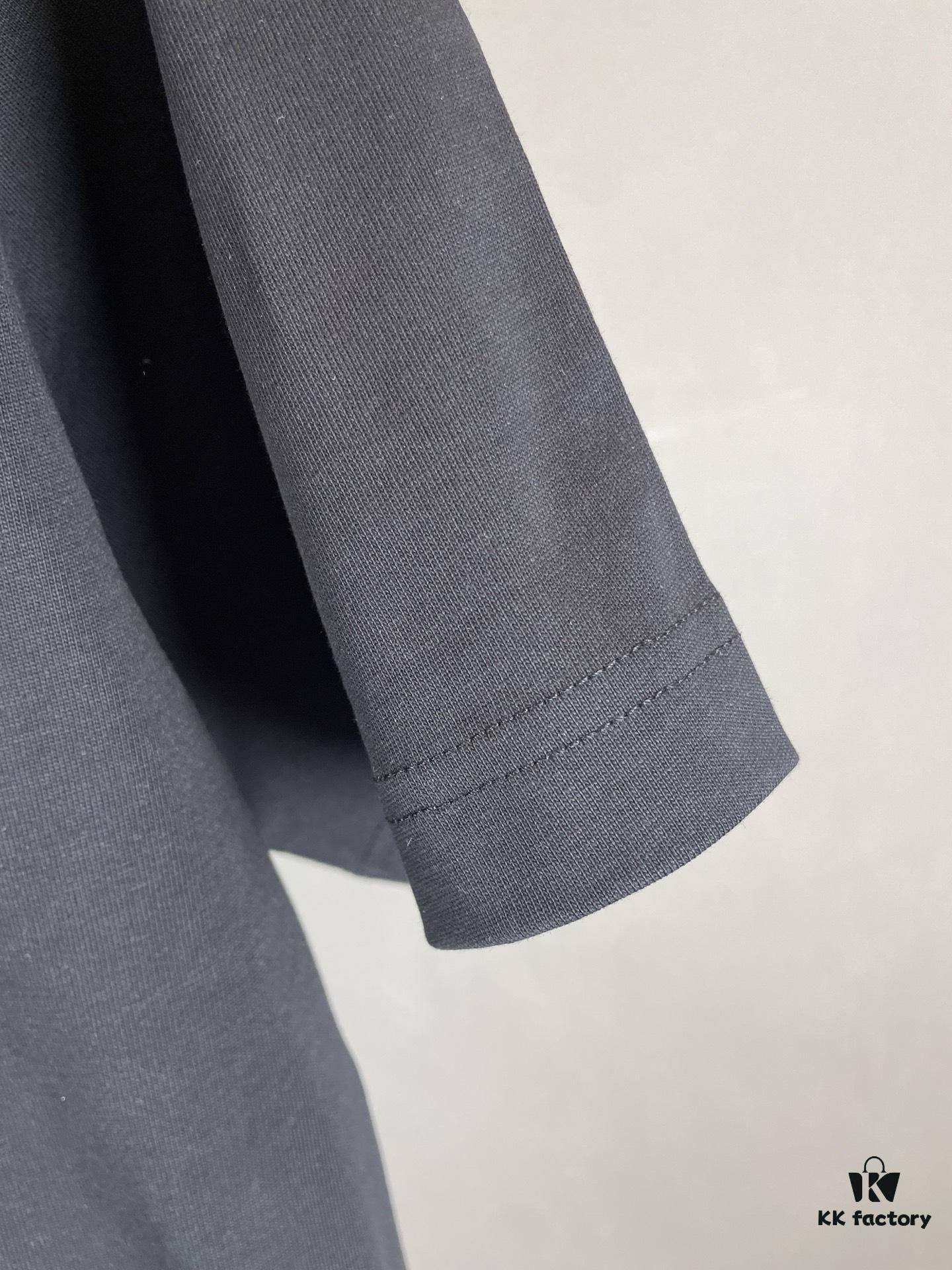 Alexander Wang Super Classic 3D Logo Embossed Foil Print Short Sleeve T-Shirt