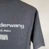 Alexander Wang Super Classic 3D Logo Embossed Foil Print Short Sleeve T-Shirt
