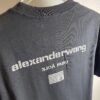 Alexander Wang Super Classic 3D Logo Embossed Foil Print Short Sleeve T-Shirt