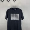 Alexander Wang 3D Logo Letter Graphic Sandblasted Print Short Sleeve T-Shirt