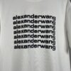 Alexander Wang 3D Logo Letter Sandblasted Embossed Half-Sleeve T-Shirt