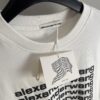 Alexander Wang 3D Logo Letter Sandblasted Embossed Half-Sleeve T-Shirt