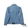Alex Letter Logo Denim Jacket - Upgraded Arc Hem Design, Fashionable Oversized Fit