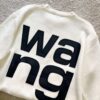 New Arrival Knitwear - Wang King 3D Embossed Logo Pullover Sweater with Custom Knitting Fabric