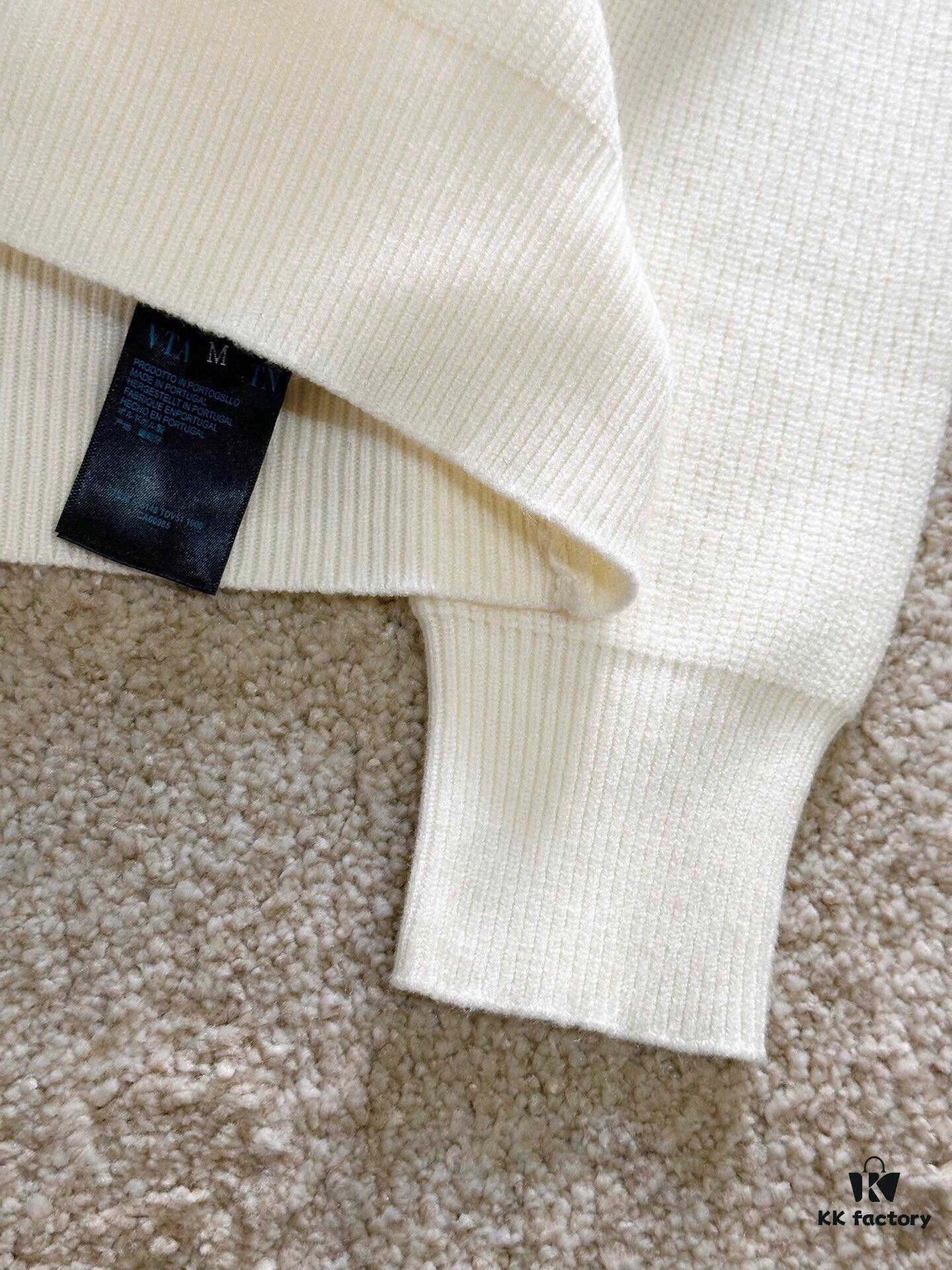 New Arrival Knitwear - Wang King 3D Embossed Logo Pullover Sweater with Custom Knitting Fabric