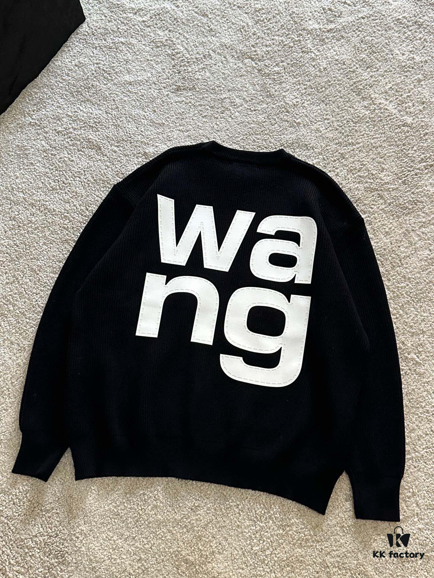 New Arrival Knitwear - Wang King 3D Embossed Logo Pullover Sweater with Custom Knitting Fabric Technology