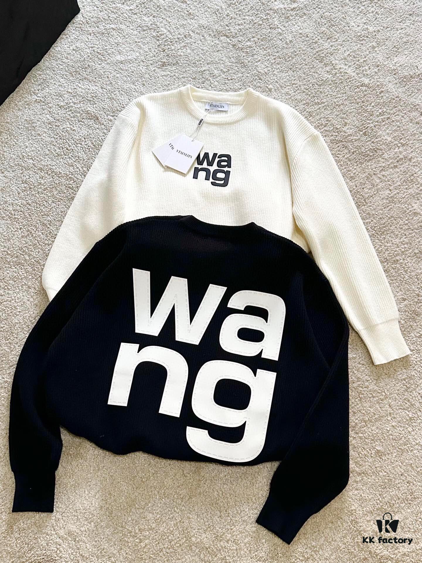 New Arrival Knitwear - Wang King 3D Embossed Logo Pullover Sweater with Custom Knitting Fabric Technology