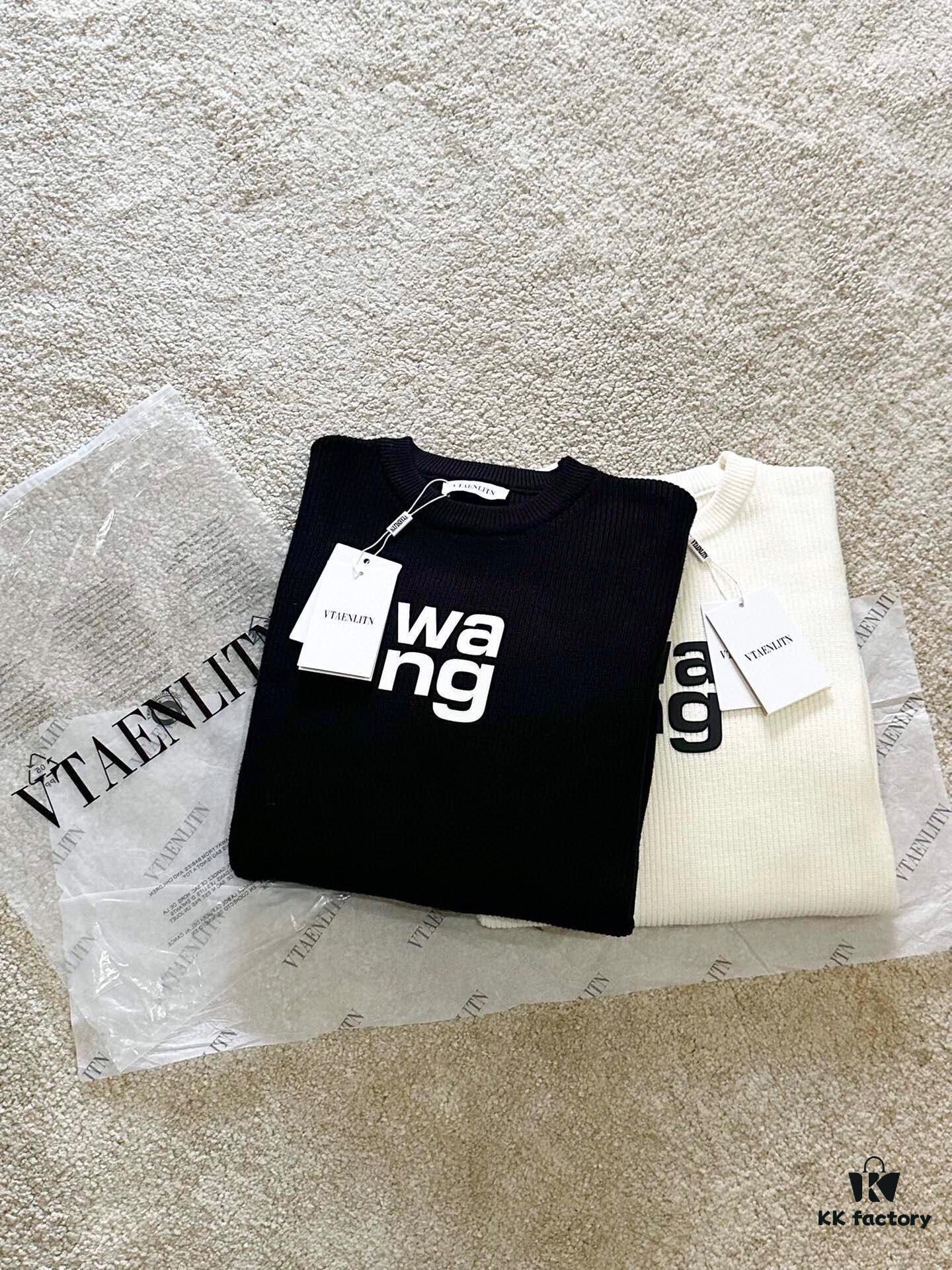 New Arrival Knitwear - Wang King 3D Embossed Logo Pullover Sweater with Custom Knitting Fabric Technology