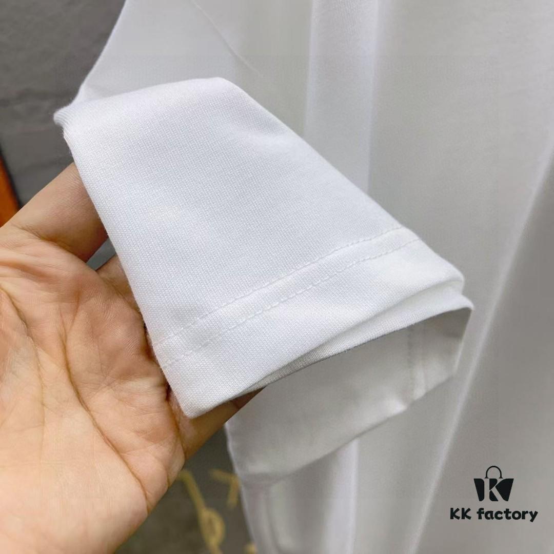 Alexander Wang * alexanderwang 2025 Spring/Summer New Arrival Letter Logo Print Custom Fabric 300g Short Sleeve T-Shirt Unisex