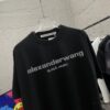 Alexander Wang 2025 Spring/Summer New Arrival Letter Logo Print Custom 300g Fabric Short Sleeve T-Shirt Unisex