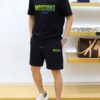 MOSCHINO 2025 New Men's Short Sleeve T-Shirt and Shorts Set! Official Website Synchronized Sales! High-End Version Available! Exquisitely Soft and Comfortable Fabric! Three-Dimensional Tailoring with Outstanding Silhouette!