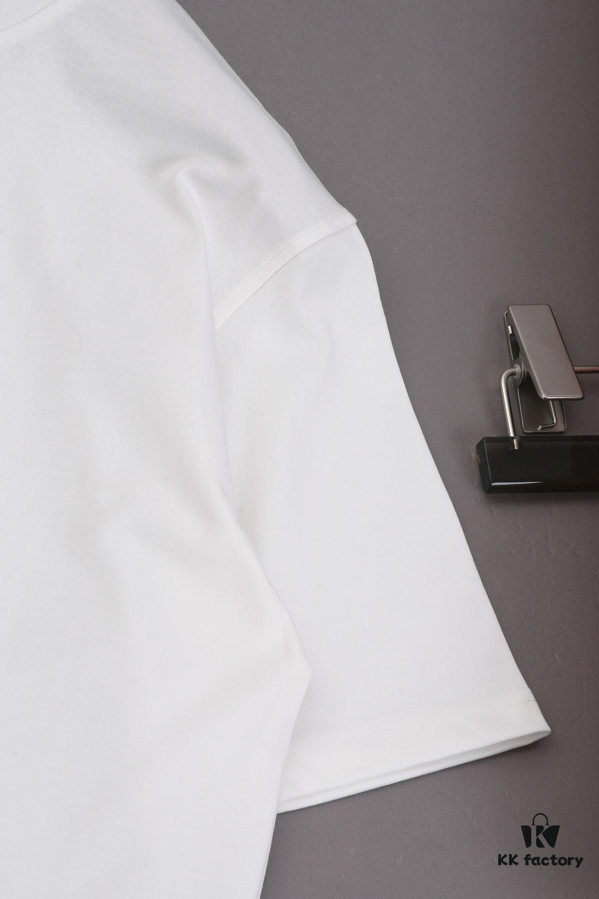 New Arrival 25S Moschino Digital Print T-Shirt, Pre-washed Cotton Fabric, Soft and Comfortable, Unisex Loose Fit