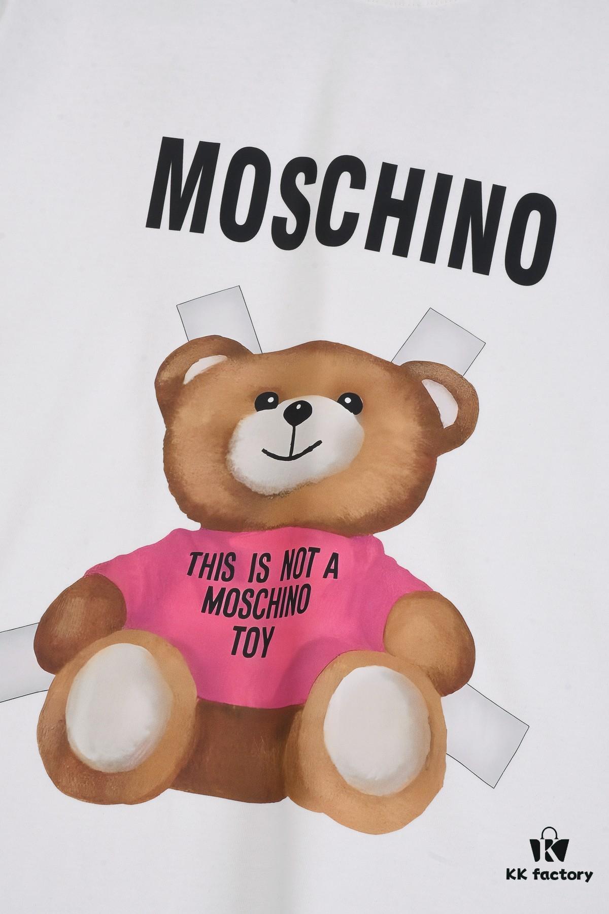 New Arrival 25S Moschino Digital Print T-Shirt, Premium Cotton Washed Fabric, Unisex Loose Fit Fashion Streetwear