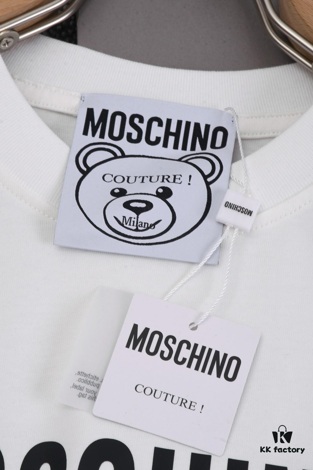 New Arrival 25S Moschino Digital Print T-Shirt, Premium Cotton Washed Fabric, Unisex Loose Fit Fashion Streetwear