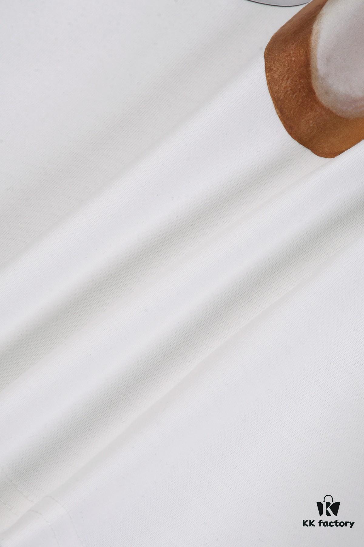 New Arrival 25S Moschino Digital Print T-Shirt, Premium Cotton Washed Fabric, Unisex Loose Fit Fashion Streetwear