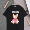 New Arrival 25S Moschino Digital Print T-Shirt, Premium Cotton Garment-Dyed Fabric, Soft and Comfortable, Unisex Oversized Fit