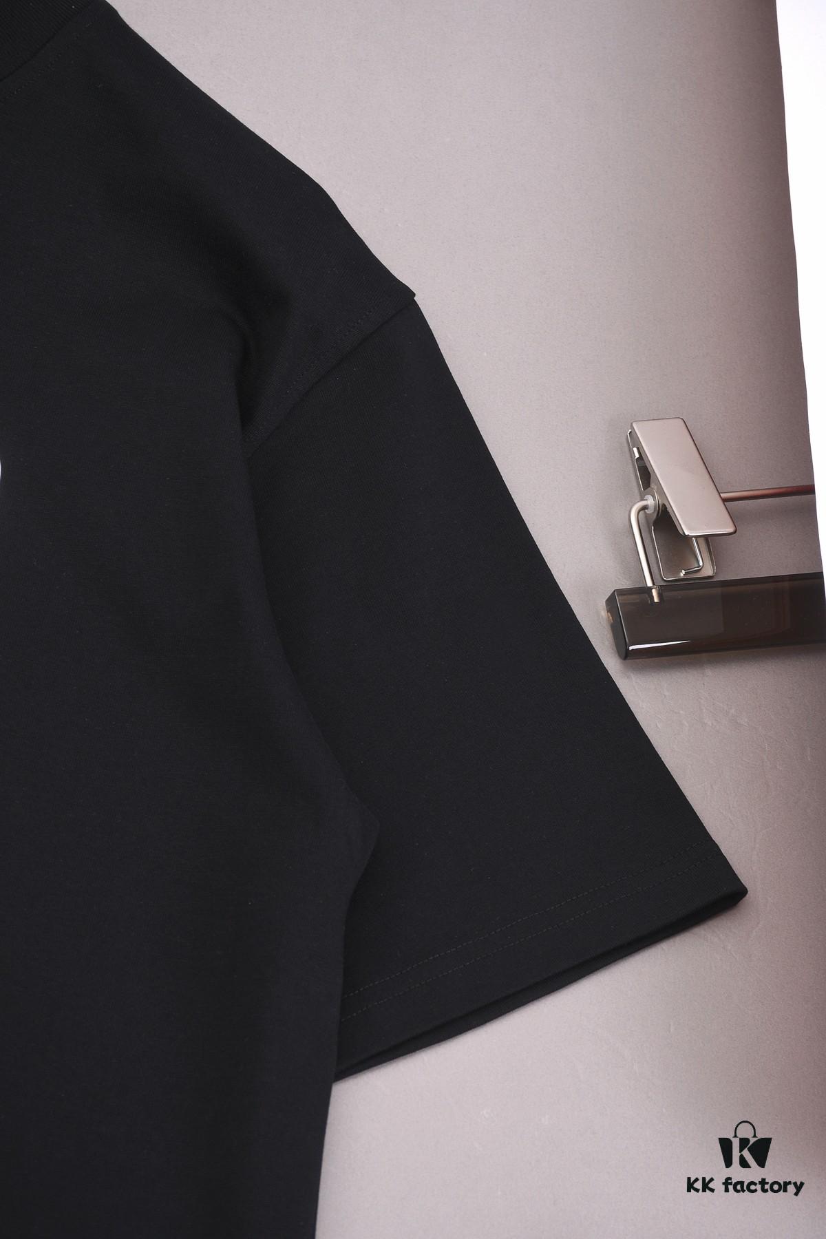 New Arrival 25S Moschino Digital Print T-Shirt, Premium Cotton Garment-Dyed Fabric, Soft and Comfortable, Unisex Oversized Fit