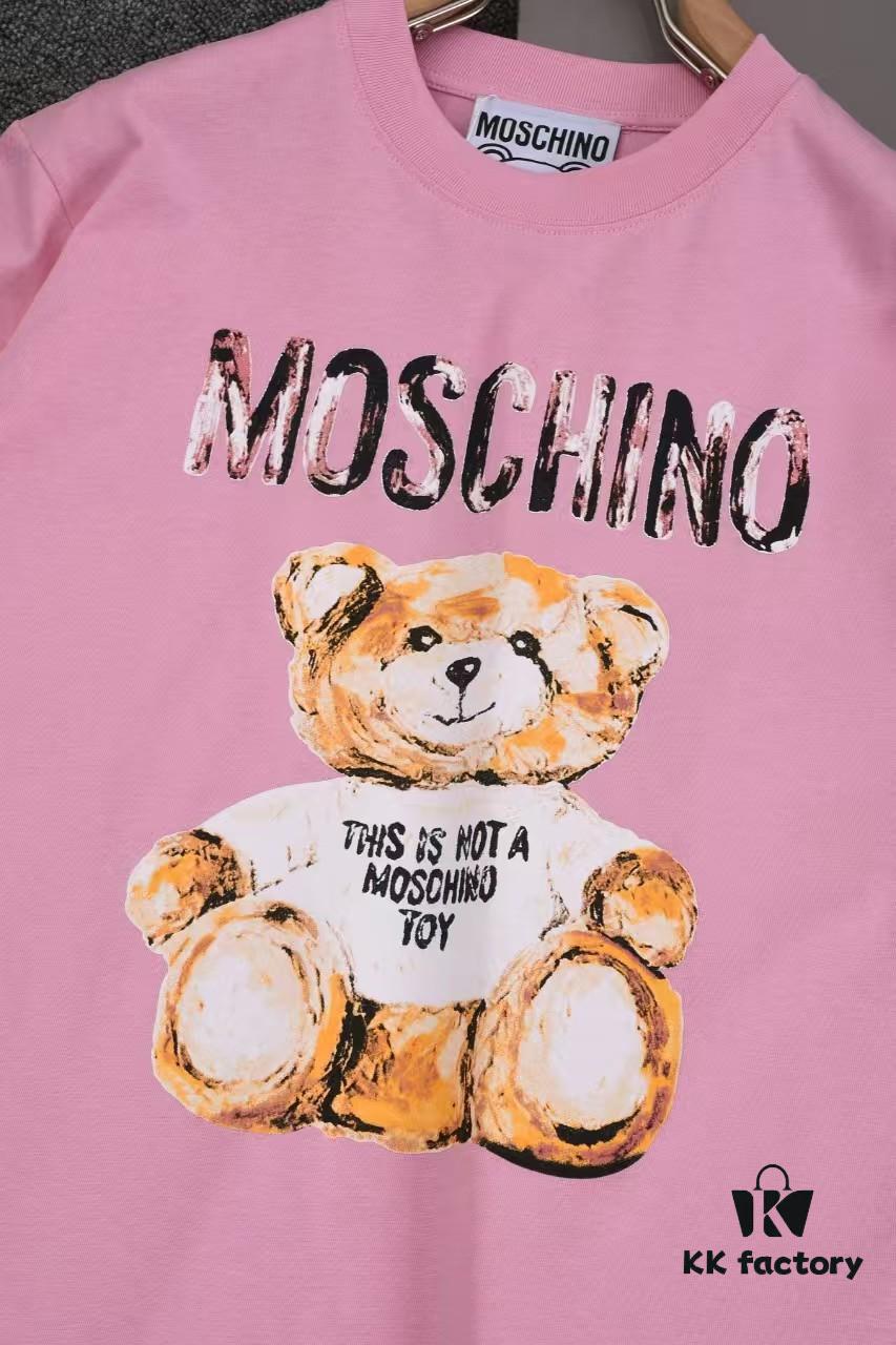 New Arrival Moschino Print T-Shirt, Minimalist Fashion Design, Premium 260gsm Cotton Washed Fabric, Unisex Style