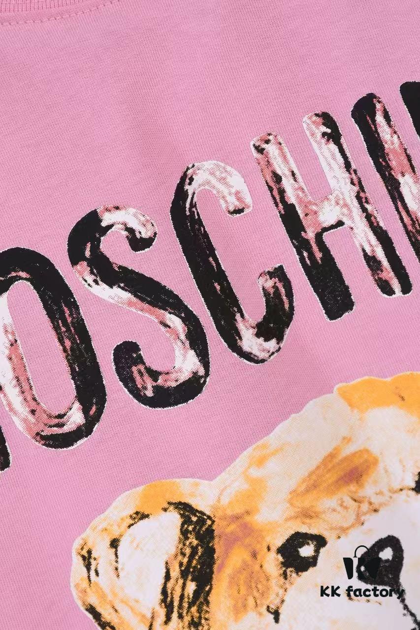 New Arrival Moschino Print T-Shirt, Minimalist Fashion Design, Premium 260gsm Cotton Washed Fabric, Unisex Style