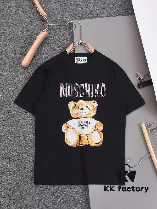 Moschino Print T-Shirt, New Arrival, Minimalist Fashion Design, Pre-Shrunk 100% Cotton Fabric, Approx. 260g Weight, Soft and Skin-Friendly, Unisex Style