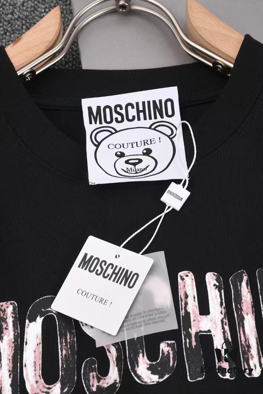 Moschino Print T-Shirt, New Arrival, Minimalist Fashion Design, Pre-Shrunk 100% Cotton Fabric, Approx. 260g Weight, Soft and Skin-Friendly, Unisex Style