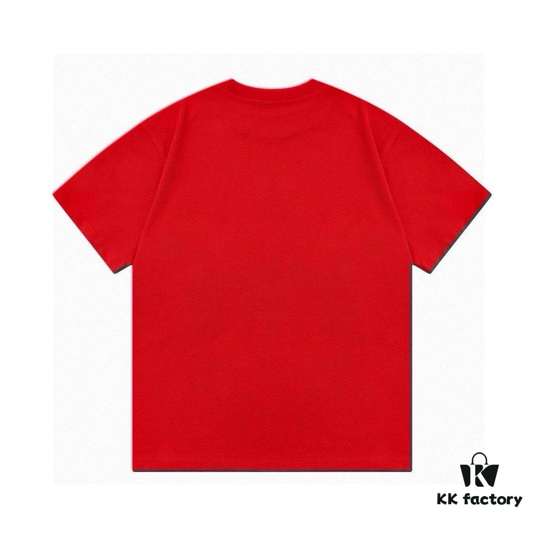 Moschino 2025 New Arrival Cute Collection Rainbow Bear Letter Logo Unisex Short Sleeve T-Shirt