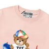Moschino 2025 New Arrival Cute Rainbow Bear Letter Logo Unisex Short Sleeve T-Shirt