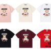 Moschino 2025 New Arrival Cute Series Tailor Bear Letter Logo Unisex Short Sleeve T-Shirt