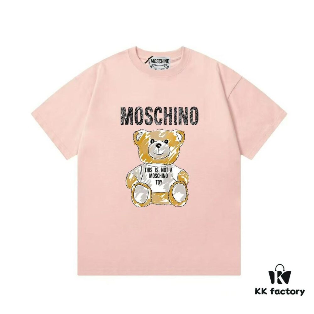 Moschino 2025 New Arrival Cute Collection Doll Letter Logo Unisex Short Sleeve T-Shirt