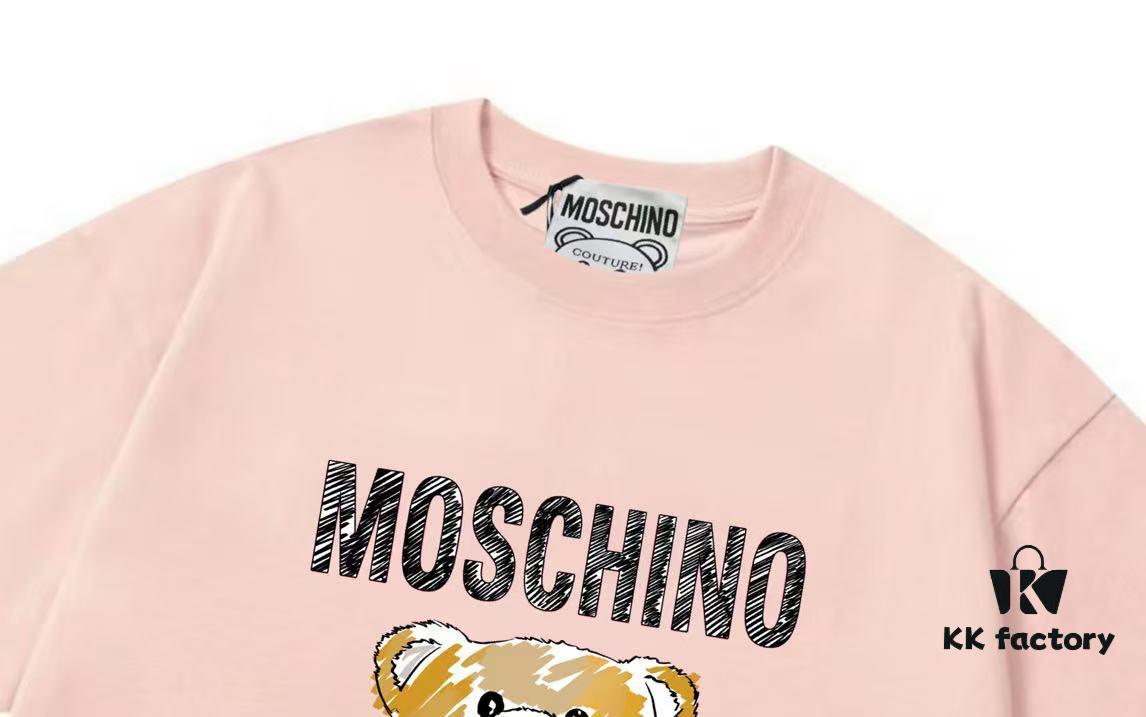 Moschino 2025 New Arrival Cute Collection Doll Letter Logo Unisex Short Sleeve T-Shirt