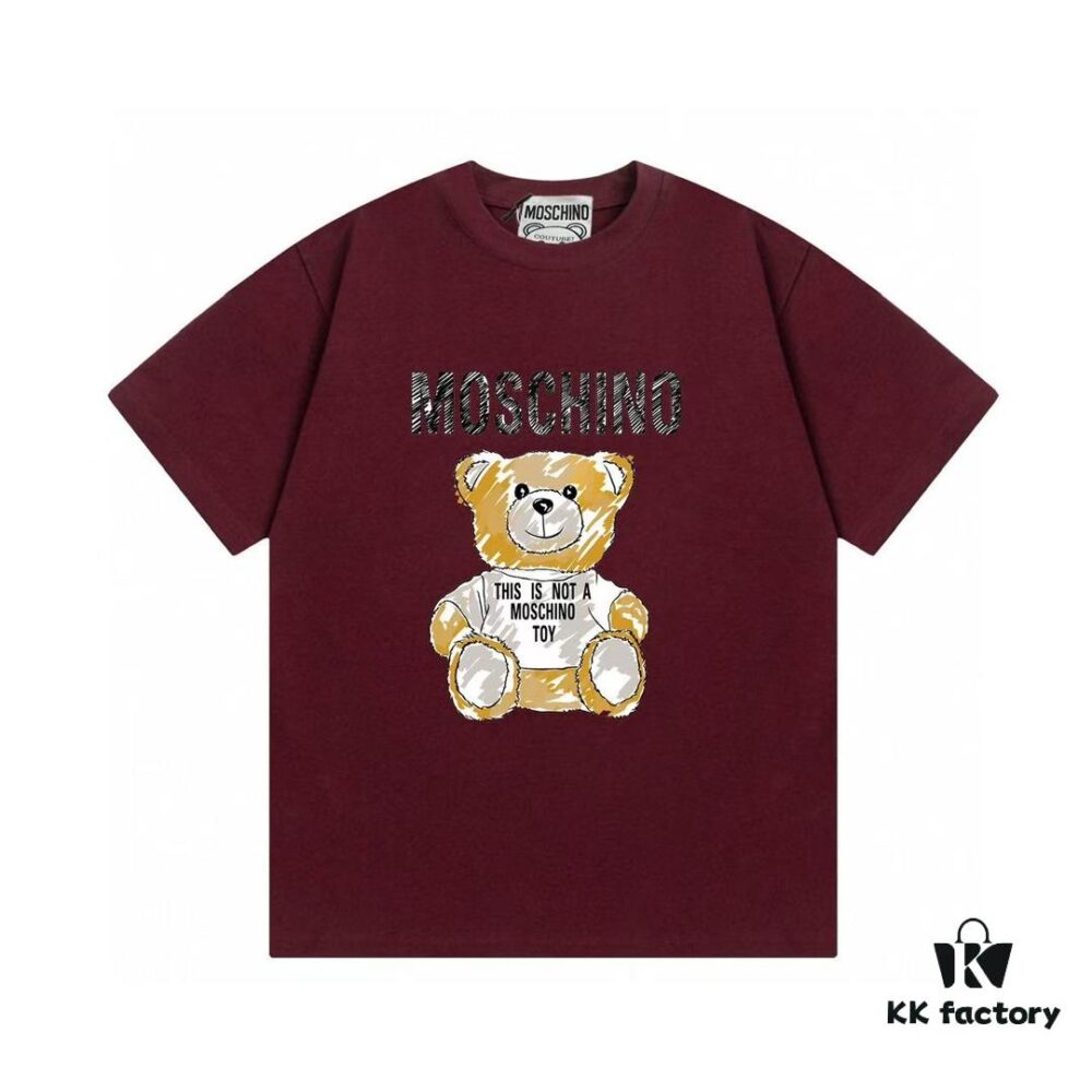 Moschino 2025 New Arrival Cute Collection Doll Letter Logo Unisex Short Sleeve T-Shirt