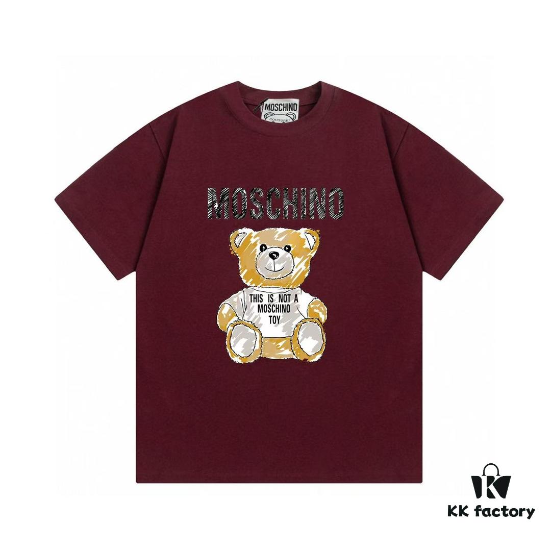 Moschino 2025 New Arrival Cute Collection Doll Letter Logo Unisex Short Sleeve T-Shirt