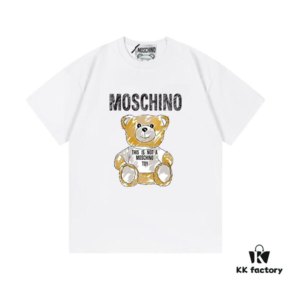Moschino 2025 New Arrival Cute Collection Doll Letter Logo Unisex Short Sleeve T-Shirt