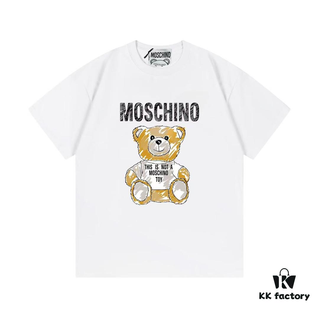 Moschino 2025 New Arrival Cute Collection Doll Letter Logo Unisex Short Sleeve T-Shirt
