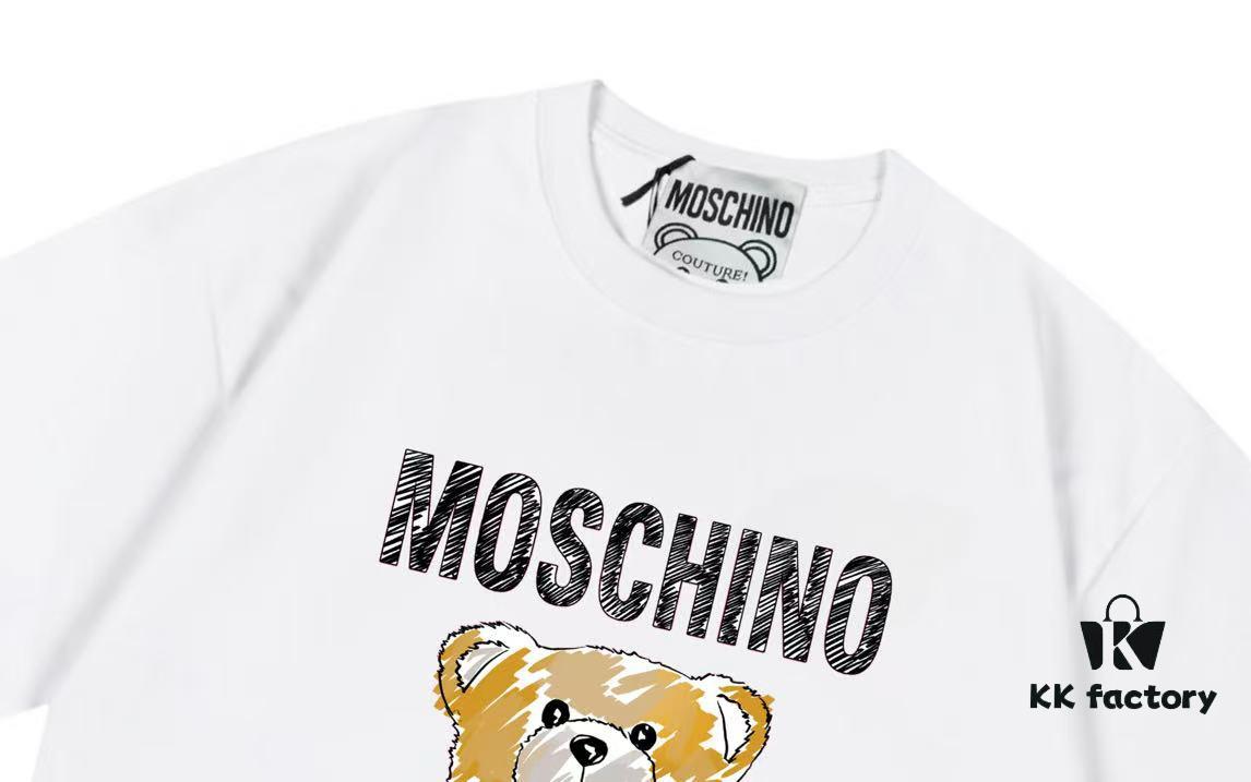 Moschino 2025 New Arrival Cute Collection Doll Letter Logo Unisex Short Sleeve T-Shirt