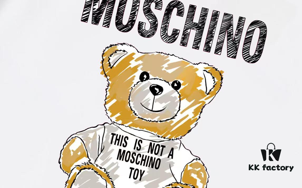 Moschino 2025 New Arrival Cute Collection Doll Letter Logo Unisex Short Sleeve T-Shirt