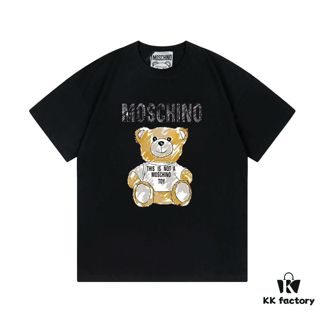 Moschino 2025 New Arrival Cute Collection Doll Letter Logo Unisex Short Sleeve T-Shirt