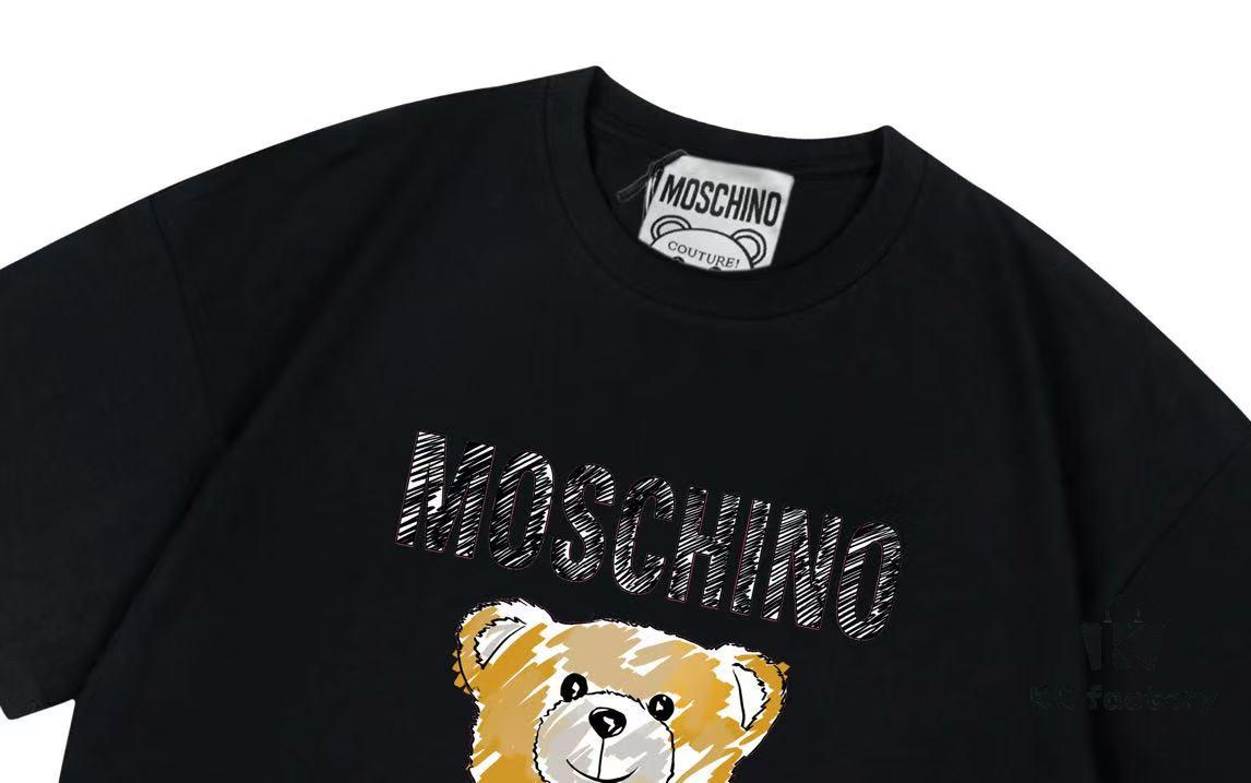 Moschino 2025 New Arrival Cute Collection Doll Letter Logo Unisex Short Sleeve T-Shirt