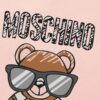 Moschino 2025 New Arrival Cute Series Sunglasses Bear Letter Logo Unisex Short Sleeve T-Shirt