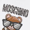 Moschino 2025 New Arrival Cute Series Sunglasses Bear Letter Logo Unisex Short Sleeve T-Shirt