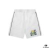 Moschino Bear Letter Print Ribbon Color-Block Knee-Length Shorts