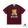 Moschino 2025 New Arrival Super Cute Series 3D Bear Letter Logo Unisex Short Sleeve T-Shirt