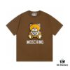 Moschino 2025 New Arrival Super Cute Series 3D Bear Letter Logo Unisex Short Sleeve T-Shirt