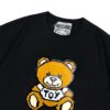 Moschino 2025 New Arrival Cute Series 3D Bear Letter Logo Unisex Short Sleeve T-Shirt