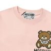 Moschino 2025 New Arrival Cute Series Mosaic Bear Letter Logo Unisex Short Sleeve T-Shirt