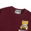 Moschino 2025 New Arrival Cute Mosaic Bear Letter Logo Unisex Short Sleeve T-Shirt